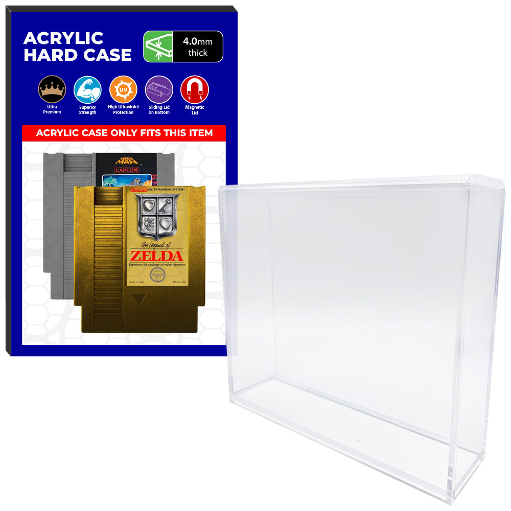 KP Fortress Acrylic Hard Case for NES Nintendo Video Game Cartridge 4mm thick, UV & Slide Bottom on The Pop Protector Guide by Display Geek and Kollector Protector