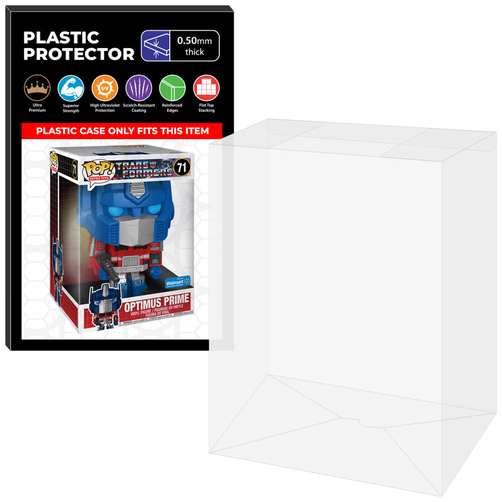 Pop Protector for 10 inch Optimus Prime #71 Jumbo Funko Pop on The Protector Guide App by Display Geek