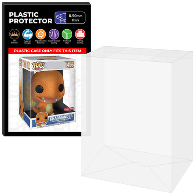 Pop Protector for 10 inch Charmander #456 Jumbo Funko Pop on The Protector Guide App by Display Geek