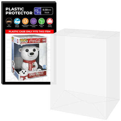 Pop Protector for 10 inch Coca-Cola Polar Bear #59 Jumbo Funko Pop on The Protector Guide App by Display Geek