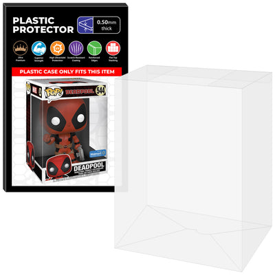 Pop Protector for 10 inch Deadpool Movie Red #544 Jumbo Funko Pop on The Protector Guide App by Display Geek