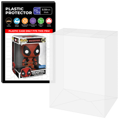 Pop Protector for 10 inch Deadpool Two Swords Red #543 Jumbo Funko Pop on The Protector Guide App by Display Geek