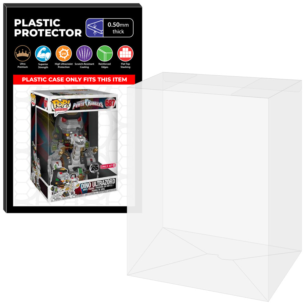 Pop Protector for 10 inch Power Rangers Dino Ultrazord #687 Jumbo Funko Pop on The Protector Guide App by Display Geek