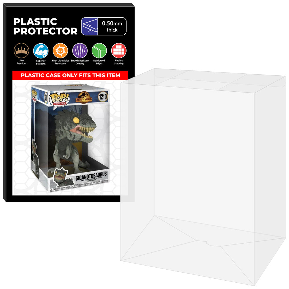 Pop Protector for 10 inch Giganotosaurus #1210 Jumbo Funko Pop on The Protector Guide App by Display Geek