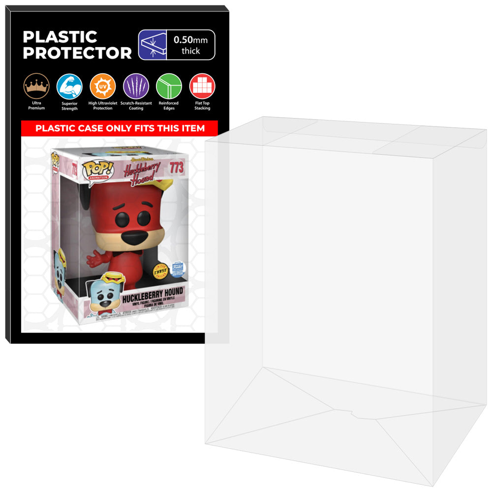 Pop Protector for 10 inch Huckleberry Hound Red Chase #73 Jumbo Funko Pop on The Protector Guide App by Display Geek