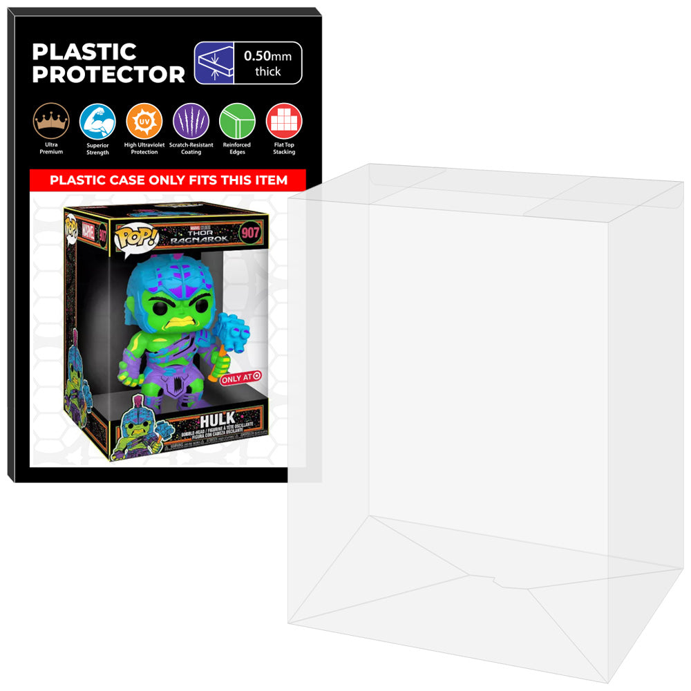 Pop Protector for 10 inch Hulk Ragnarok Blacklight #907 Jumbo Funko Pop on The Protector Guide App by Display Geek