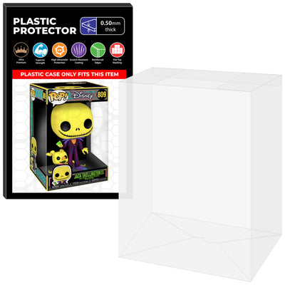 Pop Protector for 10 inch Jack Skellington with Zero Blacklight #809 Funko Pop on The Protector Guide App by Display Geek