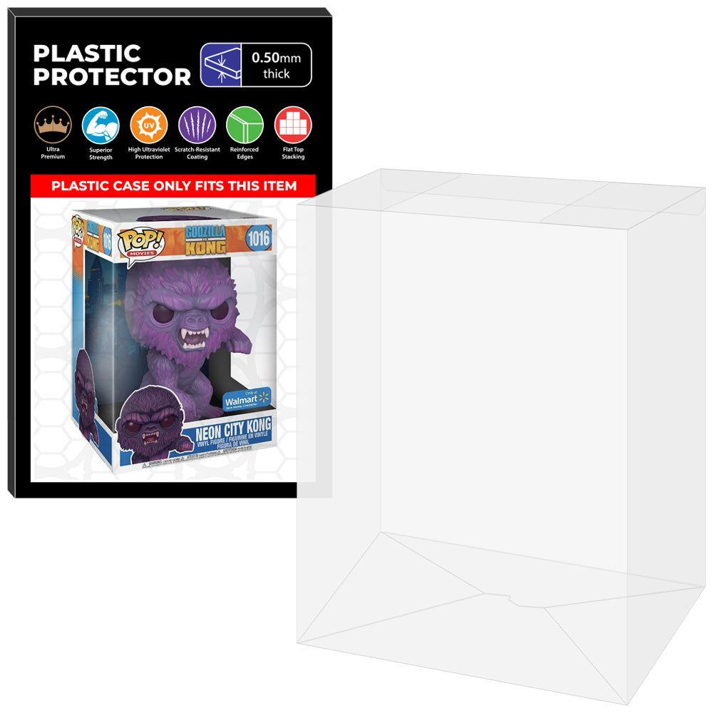 Pop Protector for 10 inch Kong Neon City Lights #1016 Jumbo Funko Pop on The Protector Guide App by Display Geek