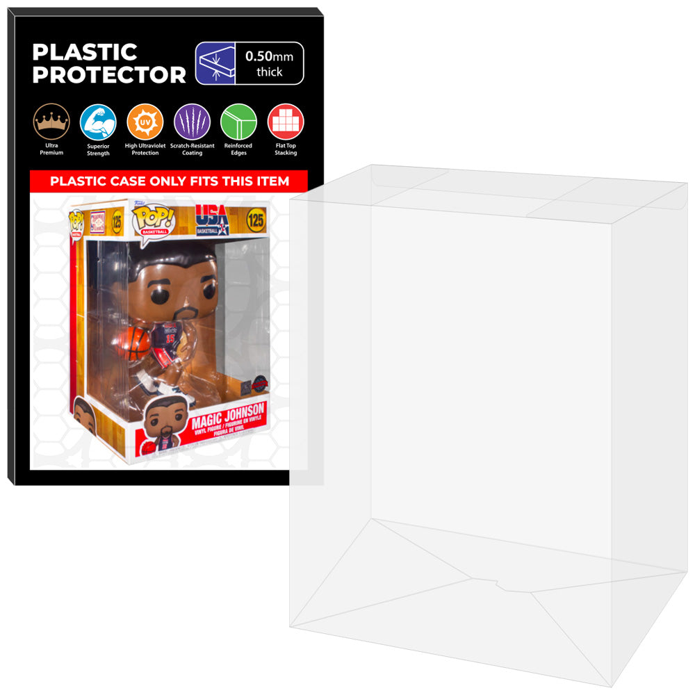 Pop Protector for 10 inch Magic Johnson Team USA #125 Jumbo Funko Pop on The Protector Guide App by Display Geek