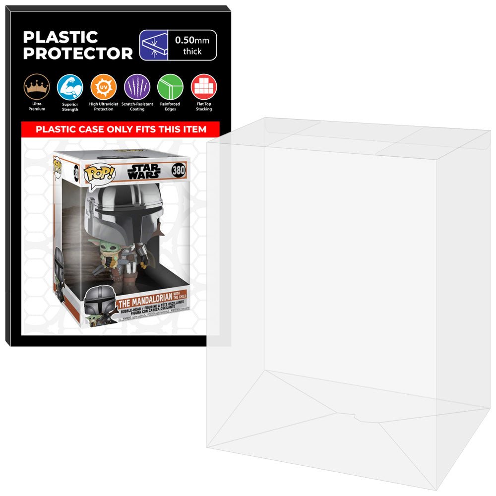 Pop Protector for 10 inch The Mandalorian with The Child #380 Jumbo Funko Pop on The Protector Guide App by Display Geek