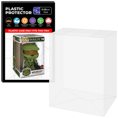 Pop Protector for 10 inch Master Chief with Energy Sword #19 Jumbo Funko Pop on The Protector Guide App by Display Geek