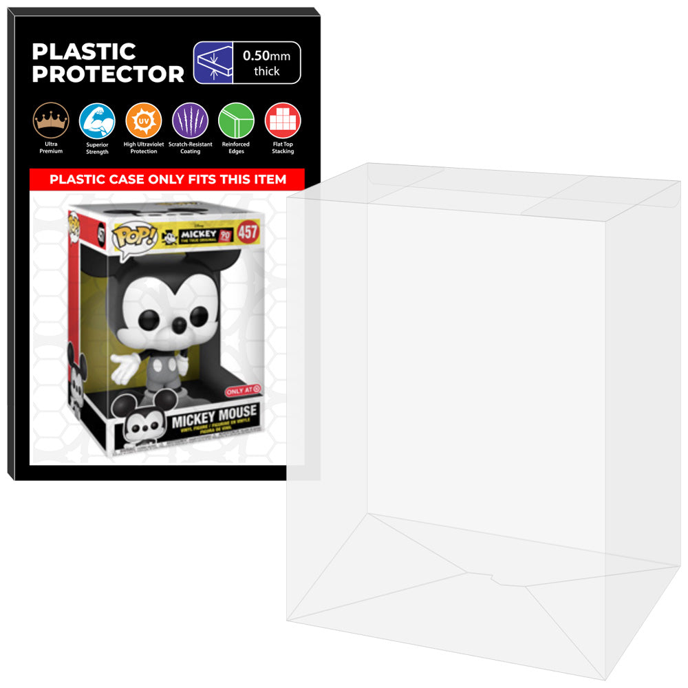 Pop Protector for 10 inch Mickey Mouse Black & White #457 Jumbo Funko Pop on The Protector Guide App by Display Geek