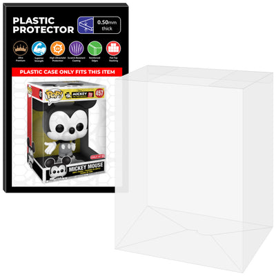 Pop Protector for 10 inch Mickey Mouse Black & White #457 Jumbo Funko Pop on The Protector Guide App by Display Geek