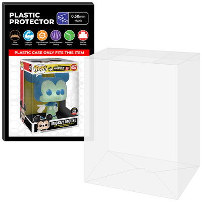 Pop Protector for 10 inch Mickey Mouse Blue & Green #457 Jumbo Funko Pop on The Protector Guide App by Display Geek