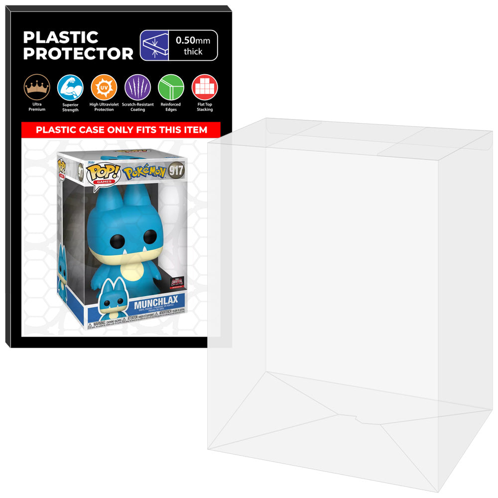 Pop Protector for 10 inch Munchlax #917 Jumbo Funko Pop on The Protector Guide App by Display Geek