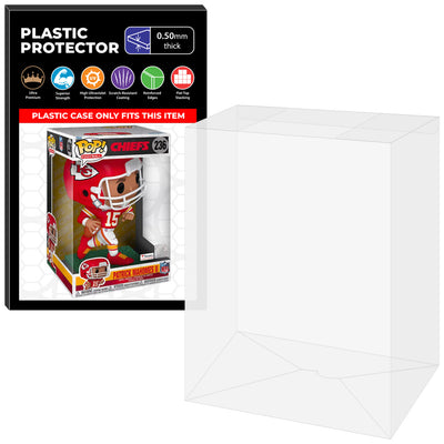 Pop Protector for 10 inch Patrick Mahomes II #236 Jumbo Funko Pop on The Protector Guide App by Display Geek