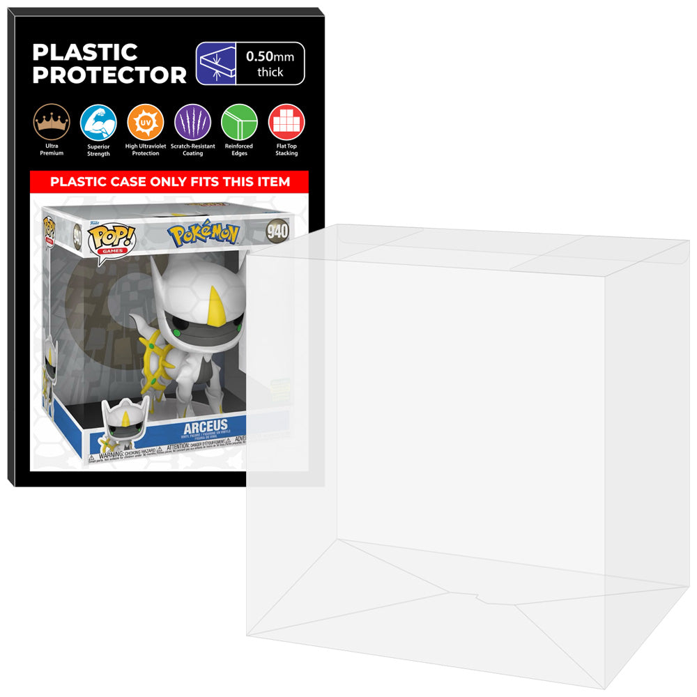 Pop Protector for 10 inch Arceus SDCC #940 Jumbo Funko Pop on The Protector Guide App by Display Geek