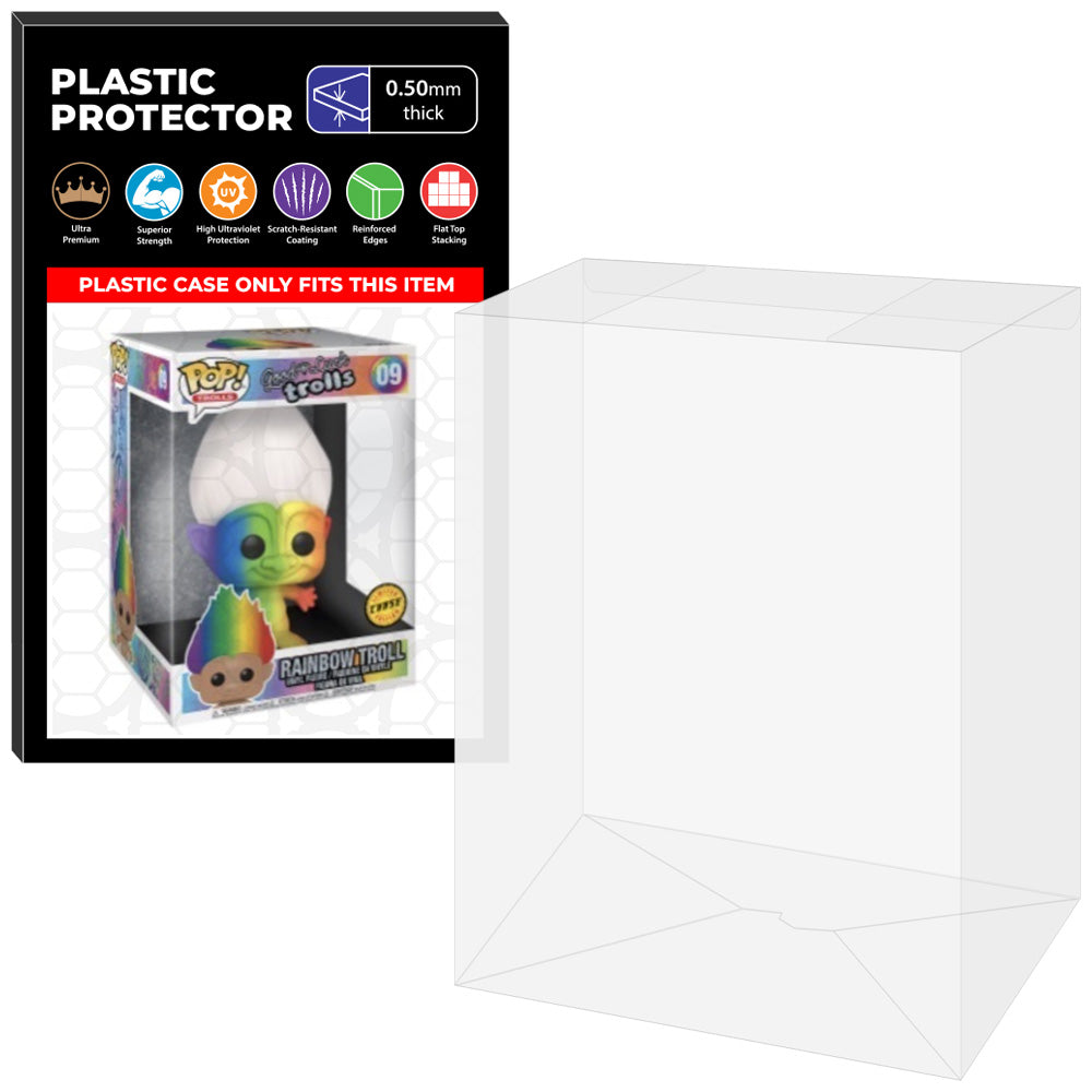 Pop Protector for 10 inch Rainbow Troll Chase #09 Jumbo Funko Pop on The Protector Guide App by Display Geek