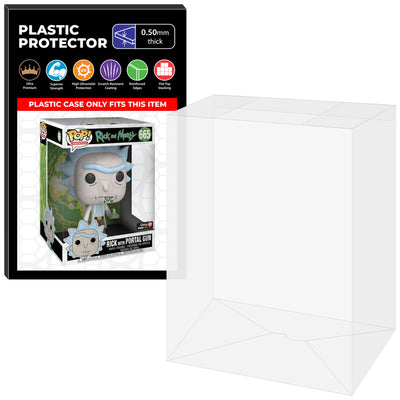 Pop Protector for 10 inch Rick with Portal Gun #665 Jumbo Funko Pop on The Protector Guide App by Display Geek