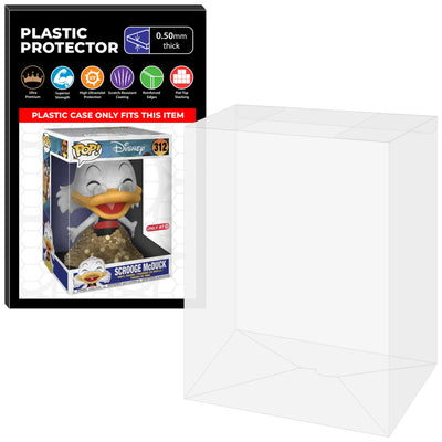 Pop Protector for 10 inch Scrooge McDuck Swimming in Gold #312 Jumbo Funko Pop on The Protector Guide App by Display Geek