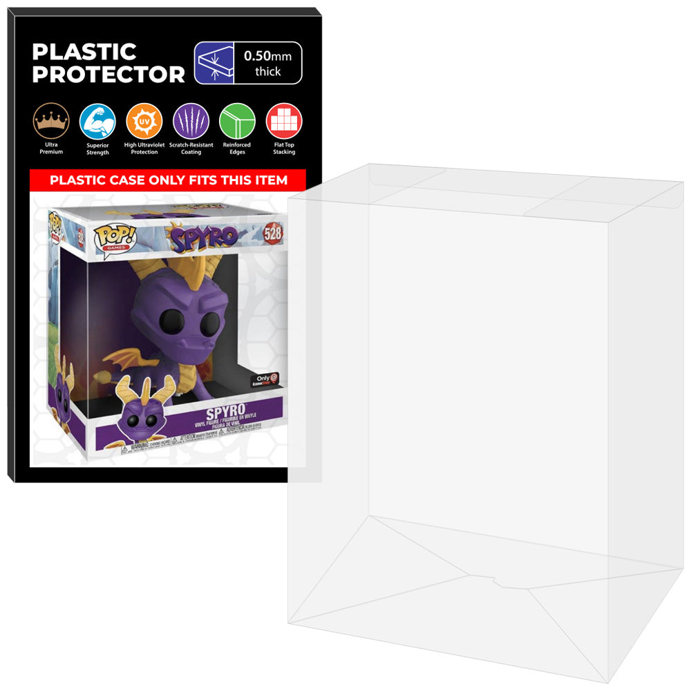 Pop Protector for 10 inch Spyro #528 Jumbo Funko Pop on The Protector Guide App by Display Geek