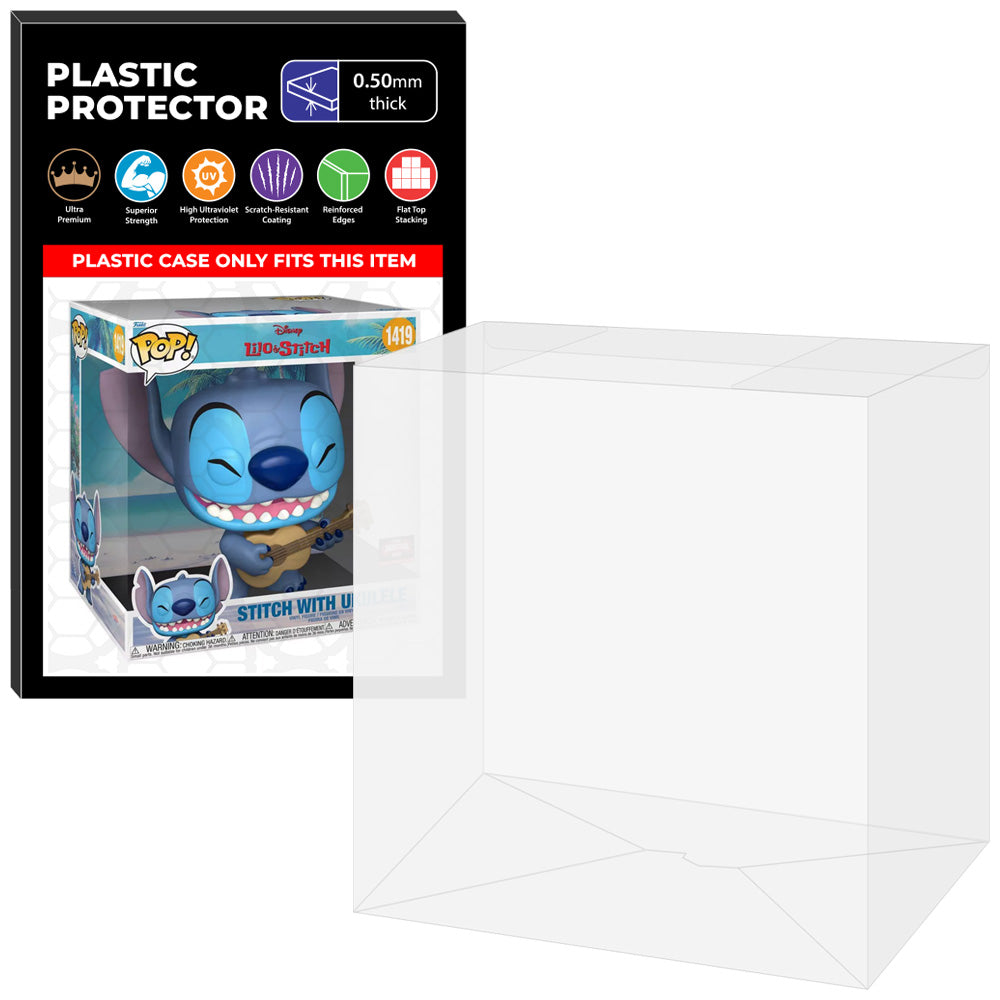 Pop Protector for 10 inch Stitch with Ukulele #1419 Jumbo Funko Pop