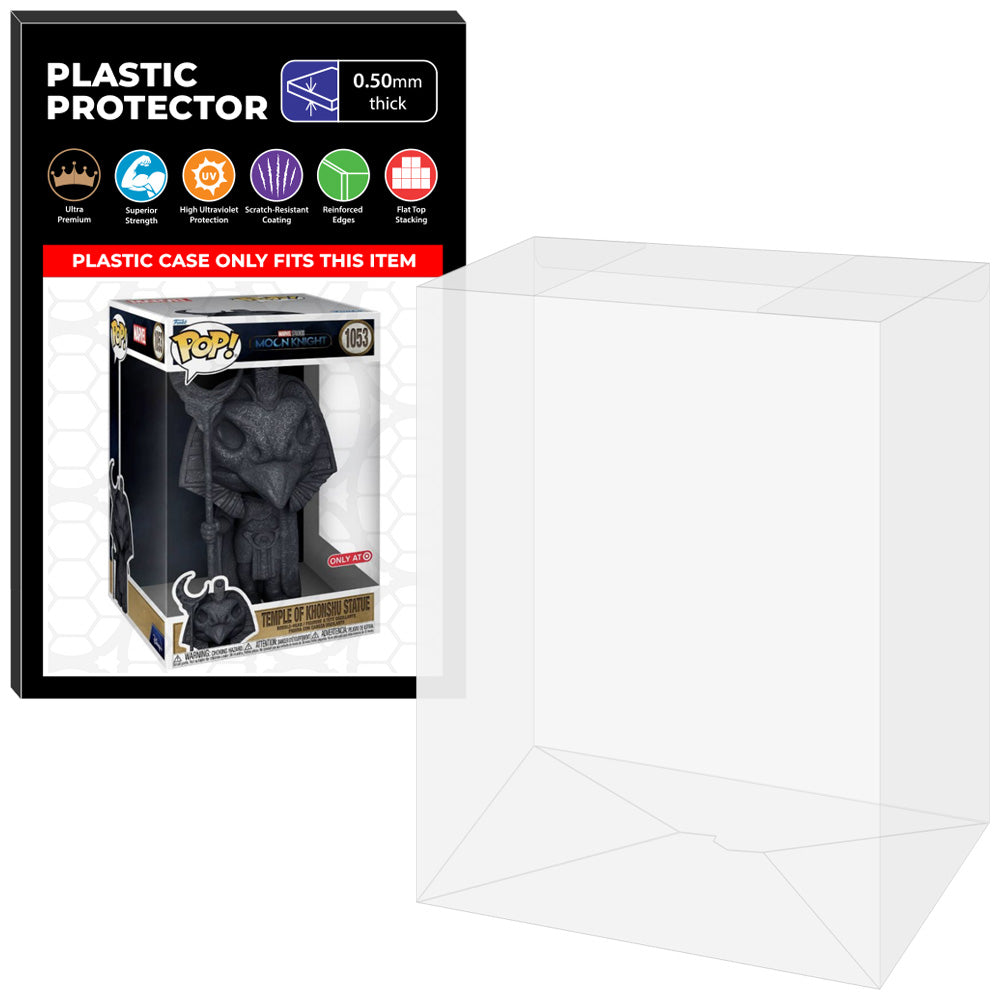 Pop Protector for 10 inch Temple of Khonshu Statue #1053 Jumbo Funko Pop on The Protector Guide App by Display Geek