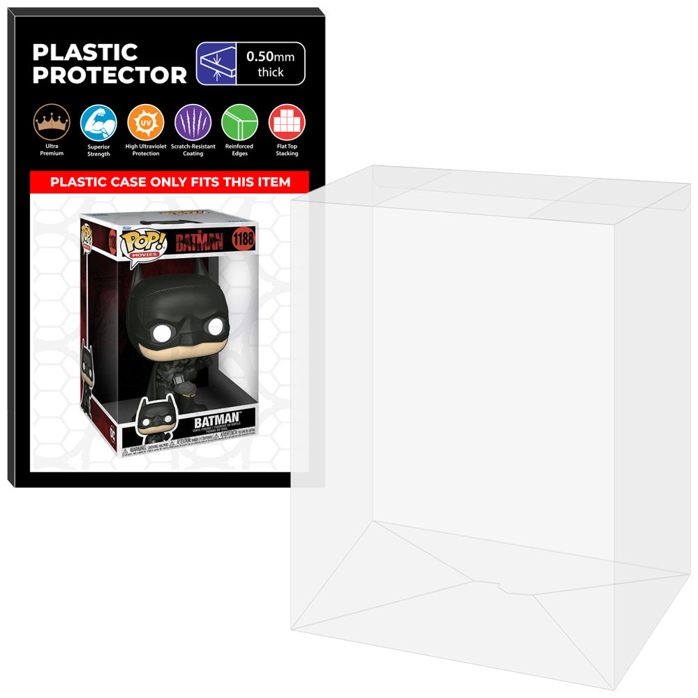 Pop Protector for 10 inch The Batman #1188 Jumbo Funko Pop on The Protector Guide App by Display Geek