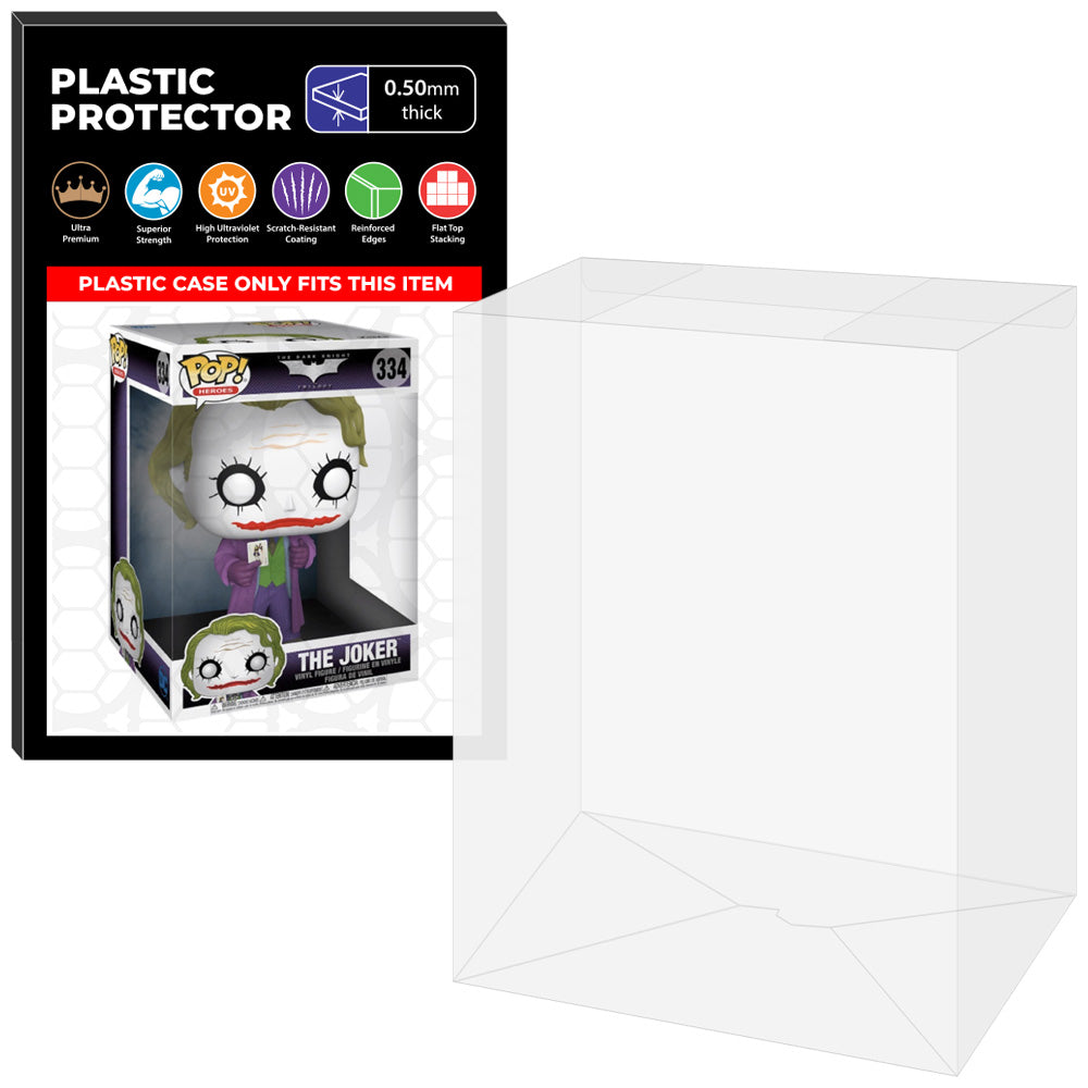 Pop Protector for 10 inch The Joker Dark Knight #334 Jumbo Funko Pop on The Protector Guide App by Display Geek