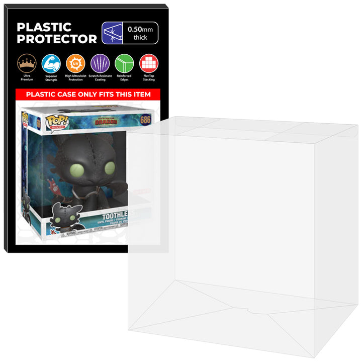 Pop Protector for 10 inch Toothless 686 Jumbo Funko Pop