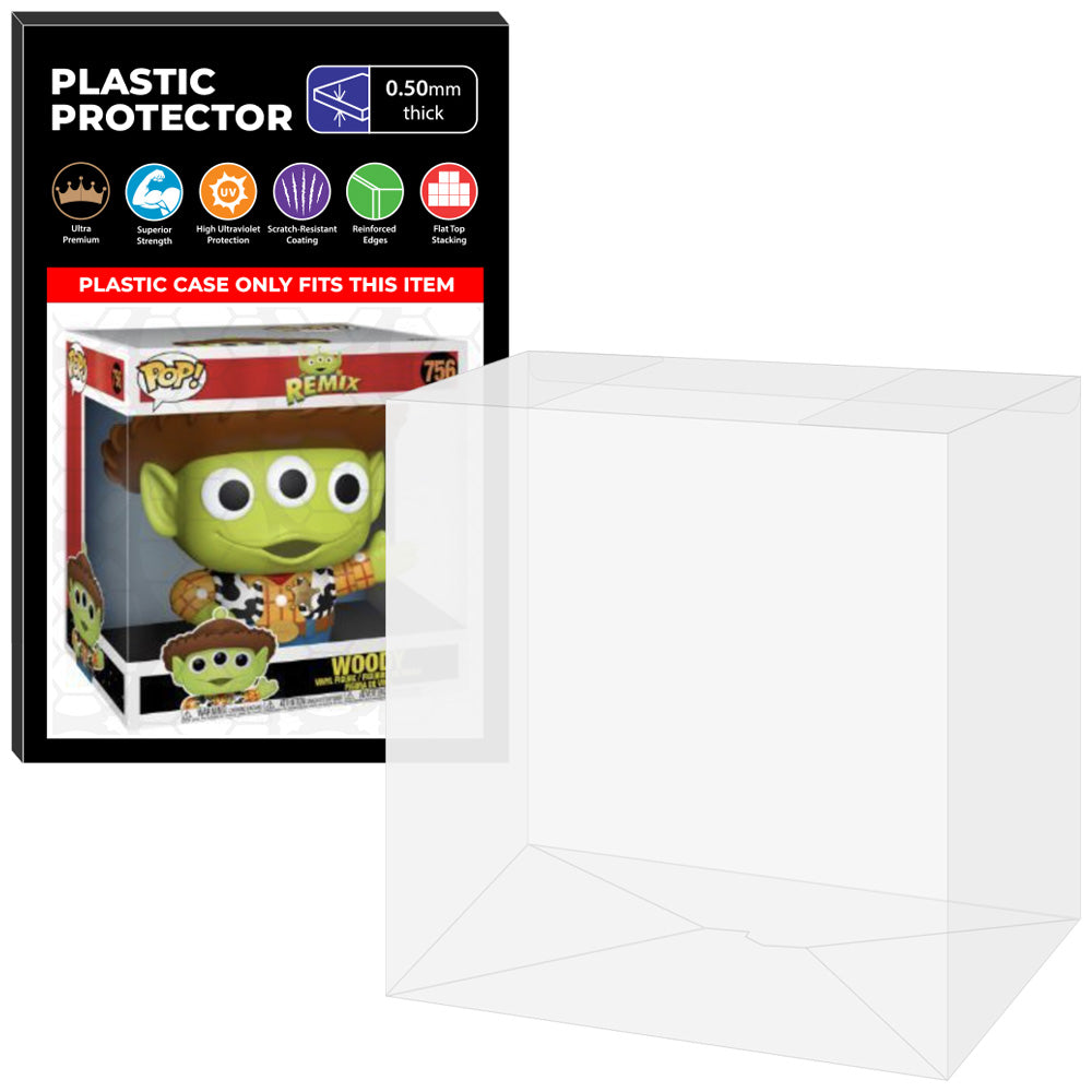 Pop Protector for 10 inch Woody Alien Remix #756 Jumbo Funko Pop on The Protector Guide App by Display Geek