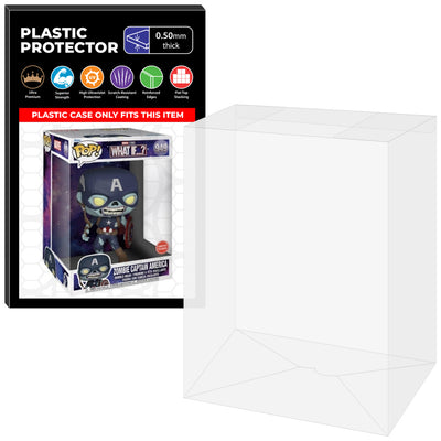 Pop Protector for 10 inch Zombie Captain America #949 Jumbo Funko Pop on The Protector Guide App by Display Geek