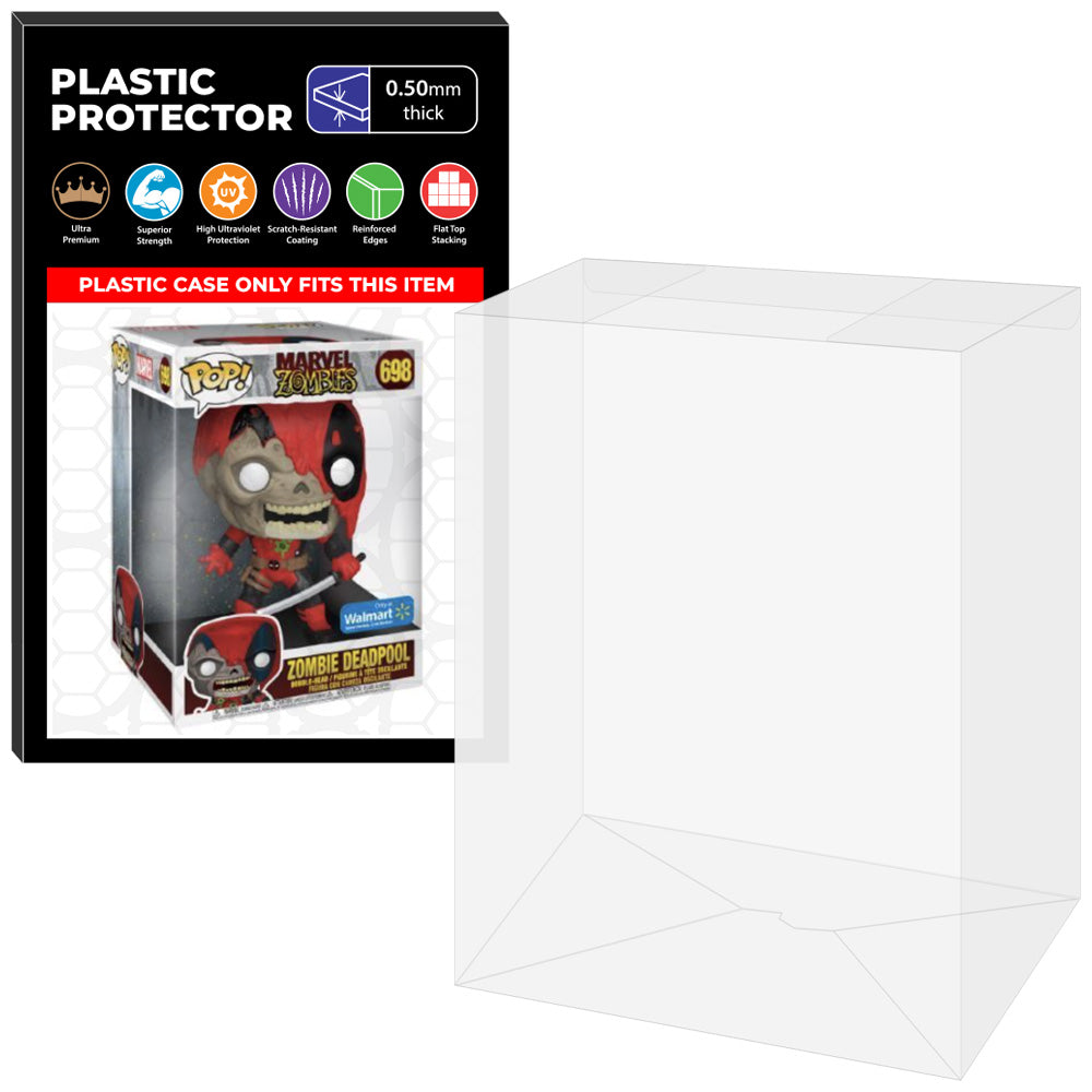 Pop Protector for 10 inch Zombie Deadpool #698 Jumbo Funko Pop on The Protector Guide App by Display Geek