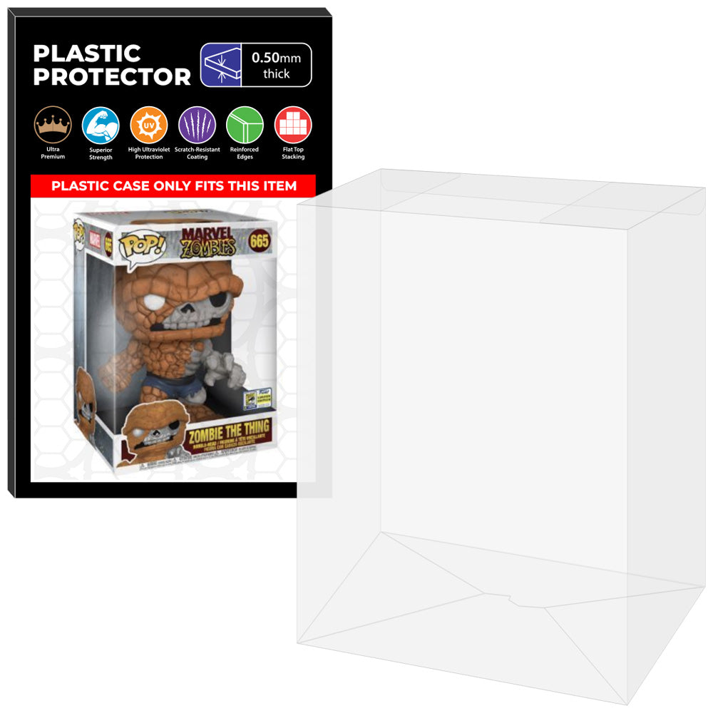 Pop Protector for 10 inch Zombie The Thing SDCC #665 Jumbo Funko Pop on The Protector Guide App by Display Geek