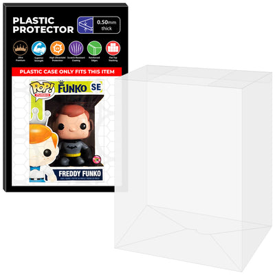 Pop Protector for 9 inch Giant Freddy Funko as Batman Brown Hair SDCC Funko Pop on The Protector Guide App by Display Geek