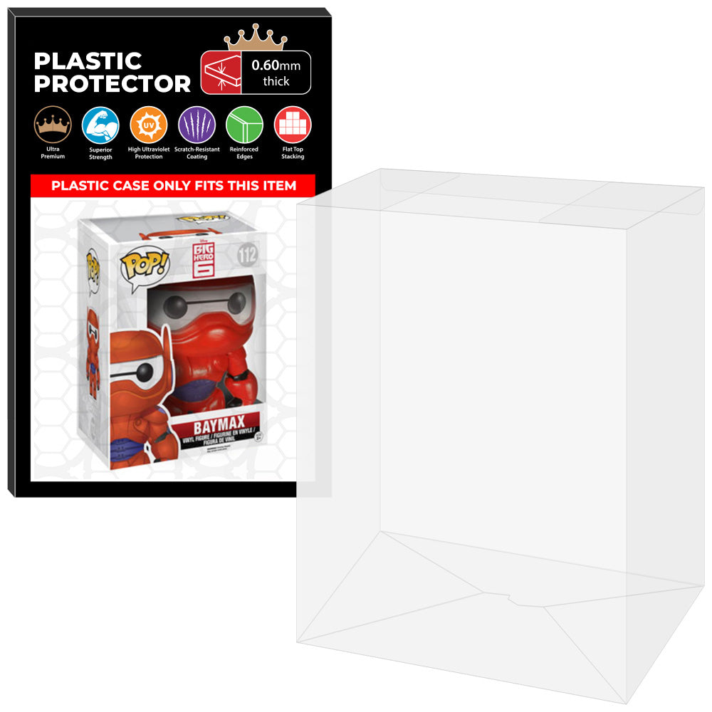 Pop Protector for 6 inch Baymax Armored #112 Super Funko Pop on The Protector Guide App by Display Geek
