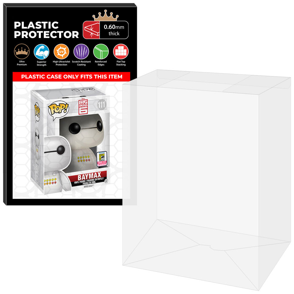 Pop Protector for 6 inch Baymax Emoticon SDCC #111 Super Funko Pop on The Protector Guide App by Display Geek