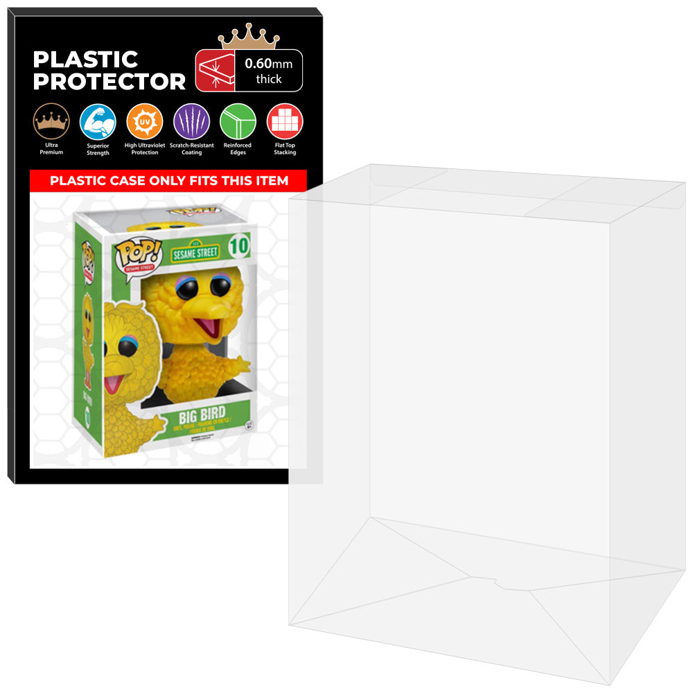 Pop Protector for 6 inch Big Bird #10 Super Funko Pop on The Protector Guide App by Display Geek