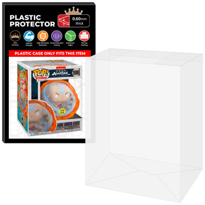 Pop Protector for 6 inch Aang Avatar State #1000 Super Funko Pop - 0.60mm Thick UV and Scratch Resistant Shield - Available on The Protector Guide App by Display Geek