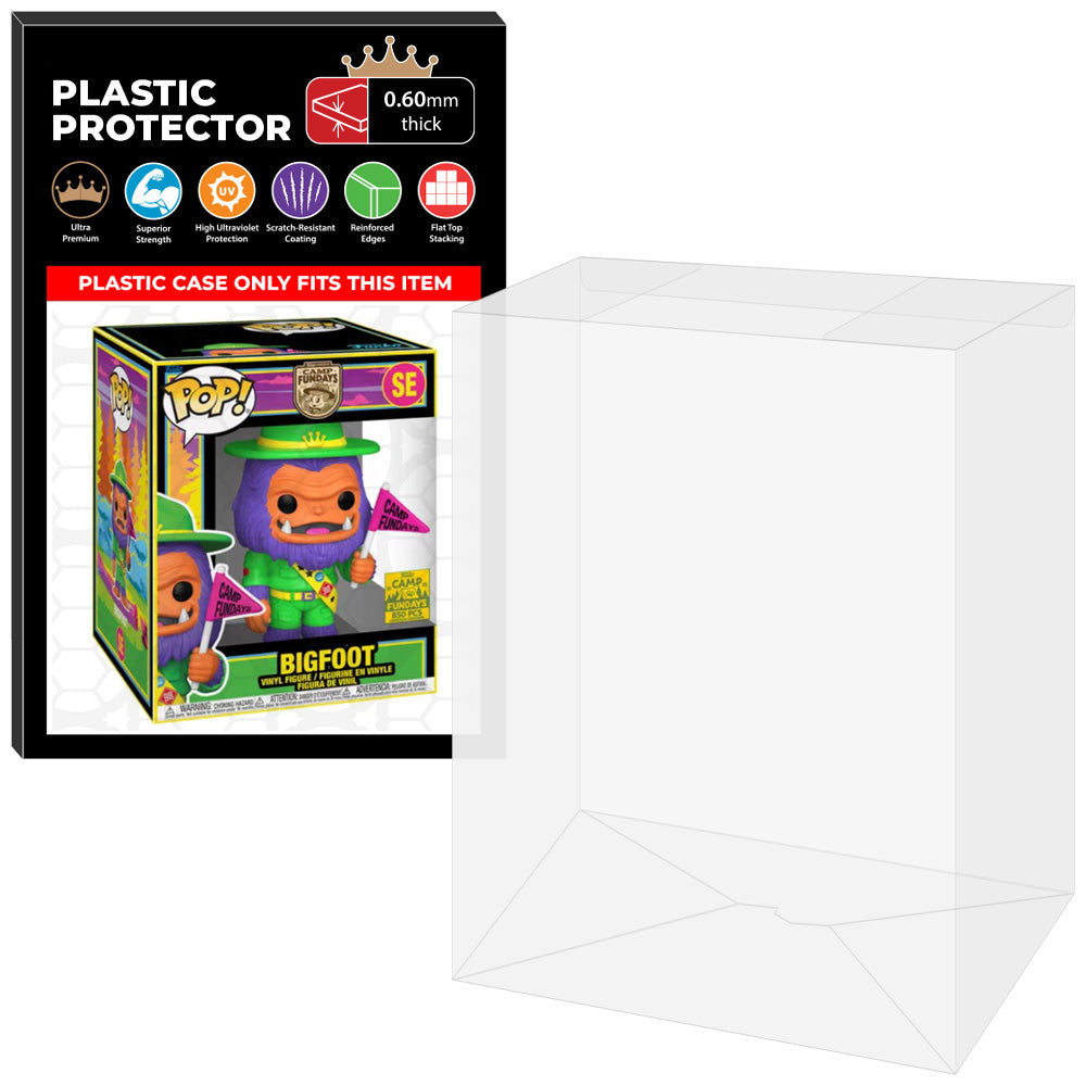 Pop Protector for Camp Fundays 6 inch Bigfoot Blacklight SE Super Funko Pop on The Protector Guide App by Display Geek