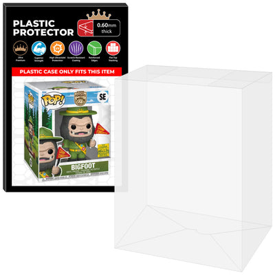 Pop Protector for Camp Fundays 6 inch Bigfoot Red Flag Dark Brown SE Super Funko Pop on The Protector Guide App by Display Geek