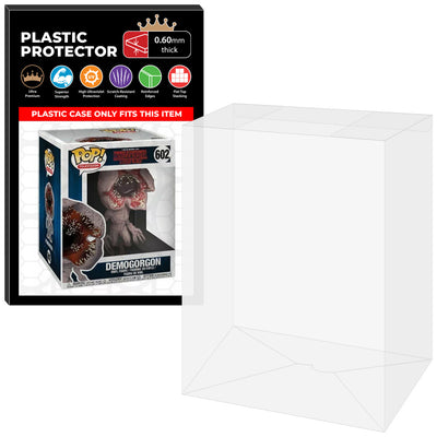 Pop Protector for 6 inch Demogorgon #602 Super Funko Pop - 0.60mm Thick UV and Scratch Resistant Shield - Available on The Protector Guide App by Display Geek