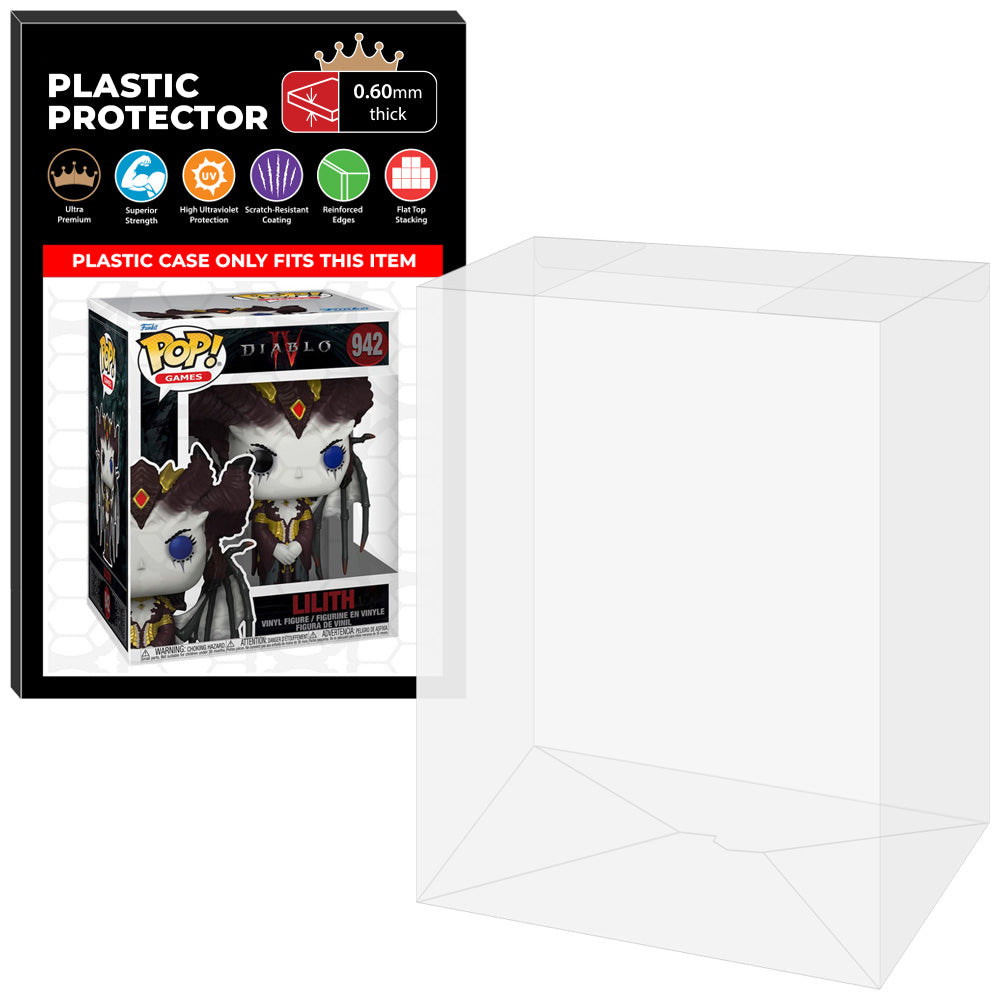 Pop Protector for 6 inch Diablo IV Lilith #942 Super Funko Pop on The Protector Guide App by Display Geek