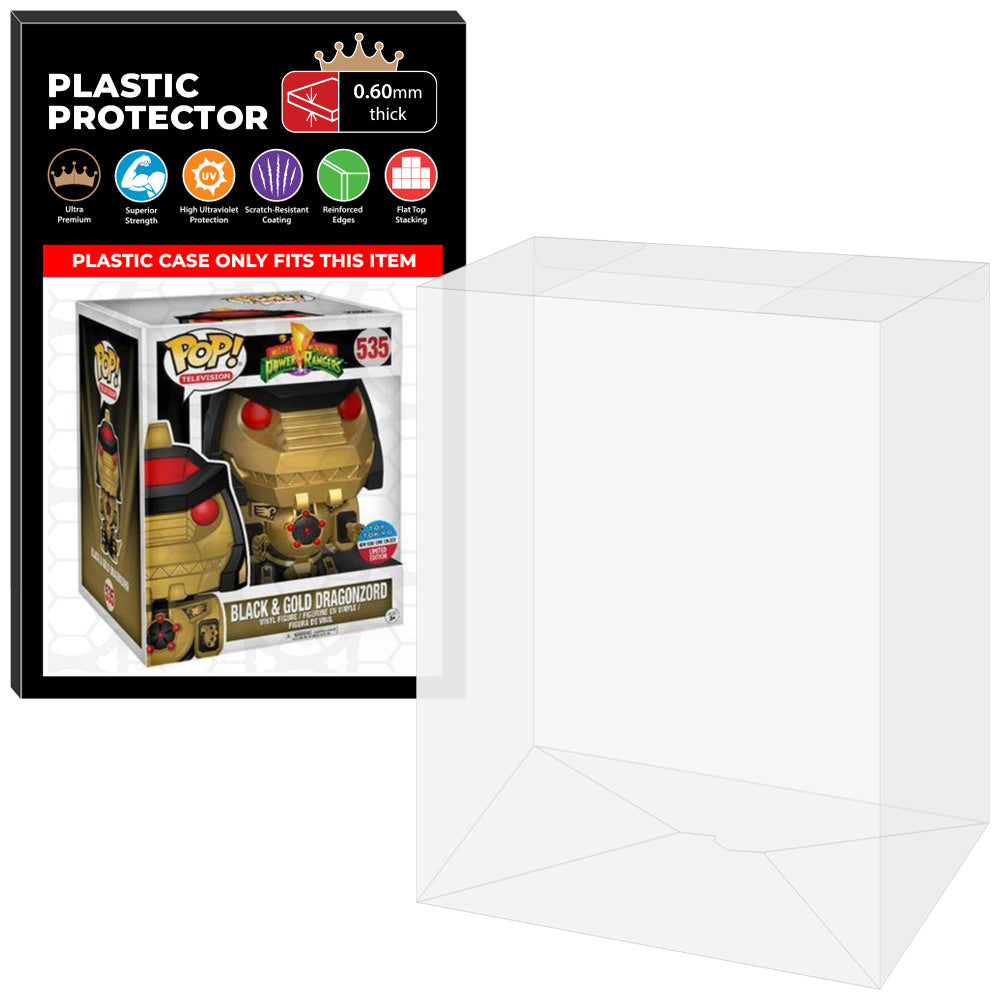 Pop Protector for 6 inch Dragonzord Black & Gold NYCC #535 Super Funko Pop on The Protector Guide App by Display Geek