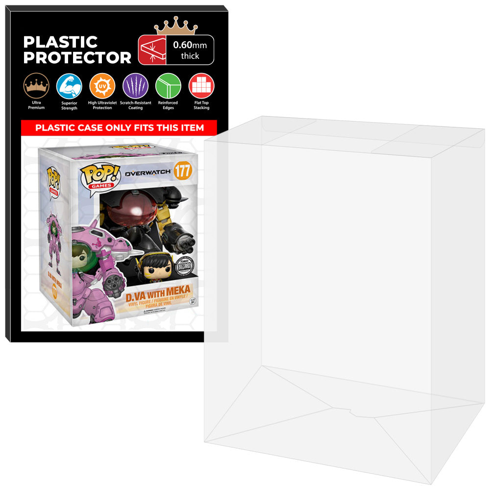 Pop Protector for 6 inch D.Va with MEKA Carbon Fiber #177 Super Funko Pop on The Protector Guide App by Display Geek