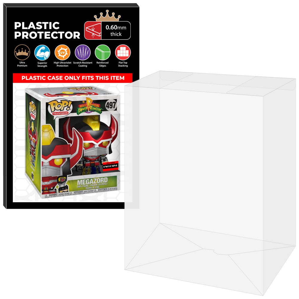 Pop Protector for 6 inch White Tigerzord #668 Super Funko Pop