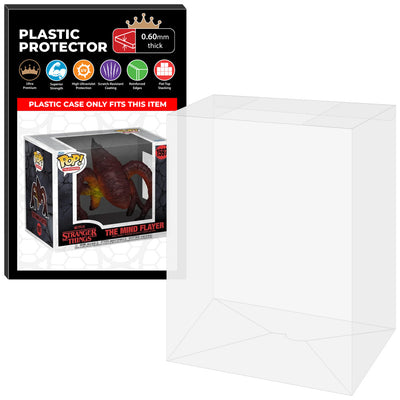 Pop Protector for 6 inch The Mind Flayer #1597 Super Funko Pop - 0.60mm Thick UV and Scratch Resistant Shield - Available on The Protector Guide App by Display Geek