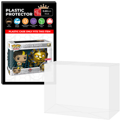 Pop Protector for 2 Pack Ajit & Pharol Funko Pop