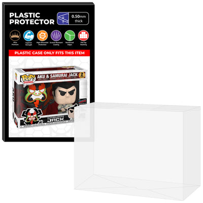 Pop Protector for 2 Pack Aku & Samurai Jack NYCC Funko Pop on The Protector Guide App by Display Geek