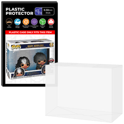 Pop Protector for 2 Pack Baby Nifflers Black & Gray Funko Pop on The Protector Guide App by Display Geek